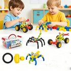 125pcs Building Toys Educational Learning Toys Large Storage Box Children Gift  