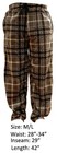New Mens Flannel Fleece Pajama Pant Lounge Pants Gray Strips M l