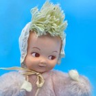 Vintage Eden 9  Wind-up Doll Plays Music Head Moves Plush Pink