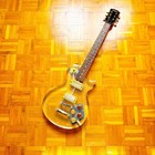 Large Vintage 1970s Clear Acrylic Les Paul Style Electric Guitar  Super Rare 