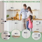5 Pack Child Proof Refrigerator Lock Baby Proofing Cabinet Locks Oven Safety