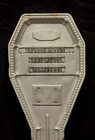 Antique 1850-1931 Cemetary Aluminum Grave Marker Name  ey