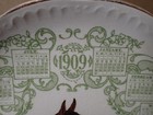 1909 Horse Head Calendar Plate The Home Milling Co  Use Old Homestead Flour 9 5 