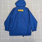 Vintage Apple Computer Jacket Xl Blue Logo Mac Employee Windbreaker Coat Read  