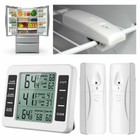 Wireless Digital Refrigerator Freezer Thermometer Temp Alarm 2 Sensor In outdoor