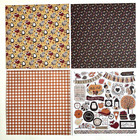Fall Paper Sheets Junk Journal Collage Scrapbooking Cards