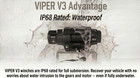 Viper V3 Military Grade 6000lb Atv utv Wireless Winch - 40  Black Synthetic Rope