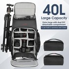 Camera Backpack Professional Bag 40l Dslr slr Mirrorless Travel Case Photogra   