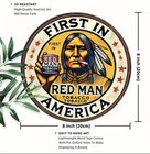 Retro Tin Sign Red Man Chewing Tobacco Man Cave Office Den Wall Advertising