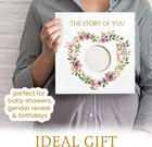 Baby Book Keepsake Boys Girls Books Birth Memory Unique Design Hard Cover First