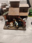 10pc Hand Painted Porcelain Lighted Nativity Creche Set Absolutely Gorgeous 