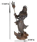 Greek God Of The Seas Tremors Merman Poseidon With Trident Statue Neptune Decor