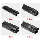 2 1 Black Heat Shrink Finger Sleeve 2 3 4 5 Core Cable Wire Terminal End Sealing