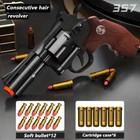 Soft Bullet Toy Revolver Guns Semi Auto Ejecting Realistic Best Gifts Birthday