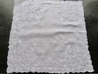 Vtg Swiss Appenzell Hand Embroidered Cotton Handkerchief Exquisite Whitework