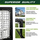 9 Hole Pitching Net  Heavy-duty Baseball Net With Strike Zone For Pitching An   