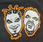 Black   Orange Twiztid Freek Show Embroidered Logo Letterman Style Jacket 3 Xl