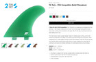 Sold Out Glass True Ames Fcs Green Twin Fins Essential Side Fins Save 