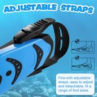 Supertrip Snorkel Fins  Swim Fins For Lap Swimming  Adjustable Short Flippers   