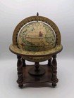 Vintage Italian Olde World Globe And Zodiac Wood Stand Navigator Desk Top 12 