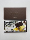 Gucci Silk Wrap Infinity Flora Print White Multicolor Scarf With Gucci Gift Box