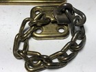 Vintage Reclaimed Stamped Brass Door Slide Chain Lock Security