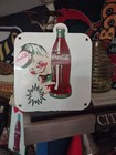 Vintage Coca Cola Sign Coke Porcelain Sign 10  Soda Pop Beverage Sprite Boy Rare