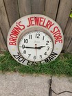 Vintage Brown s Jewelry Store Sessions Wall Clock Advertising Alexander Sign