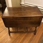 Antique Vintage Oak Drop Leaf Table Farm House 47   x 36    Missing Leaf Brackets