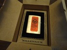 Budweiser Millennium Brass Zippo Lighter Mint In Box 2000