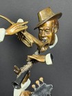 Paul D  Wegner  b 1950 New Orleans  Bronze  one More Time  1985 Jazz Musicians