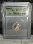 1996 W Dime Roosevelt Icg Ms-69 Silver High Grade
