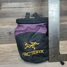 Arc teryx Carabiner Climbing Chalk Bag Rare Purple Black Made In Canada Used