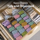 Garnen Drawer Organizer Clothes  Dresser Organizer Bins For Underwear Organizer