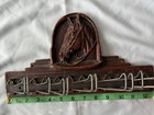 Vtg Syroco Wood Horse Tie Belt Jewelry Hanger Wall Rack 3d Head Equestrian Rodeo