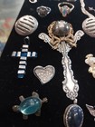 Mixed 925 Sterling Silver Mixed Jewelry Lots Earrings Rings Pendents Most Marked