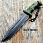 13  Tactical Survival Rambo Hunting Fixed Blade Knife Army Bowie W  Sheath New