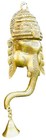 Qt- Brass Ganesha Wall Hanging With Bells For Home Decor