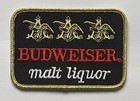 Budweiser Beer Malt Liquor Throwback Embroidered Patch 4 X 2 75 Inches