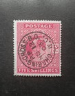 Gb King Edward Vll 5  Dlr Sg 264 Used Cds Charing Cross 1903 Well Centred Vf