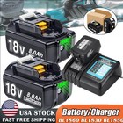 Pack 18v Battery   Charger For Makita 18 Volt Lxt Li-ion Bl1860b Bl1890 Bl1830