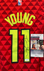 Trae Young Autographed Official Nba Atlanta Hawks  atl  Jersey Jsa Coa Certified