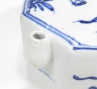 A1781  Korean Blue-and-white Porcelain Ware Octagonal Water Pot Of Joseon Style
