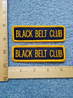 Lot Of 2 Rare Black Belt Club Martial Arts Karate Judo Kung Fu Iron On Patches