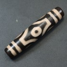 Pure Tibetan Buddhism Agate 6 Eyes Totem Dzi Bead Amulet Necklace Pendant K081