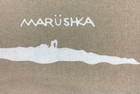 Vintage Marushka Tan Cotton Canvas Textile Screen Print Coastal Birds 16  X 14   