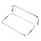 2pcs Metal Purse Frame 13 8  Rectangle Kiss Lock Clasp Bag Making Hardware Diy