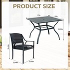 5pcs Outdoor Patio Furniture Set Iron Conversation Chair And Table Dinging Sets