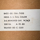 Dealer Bundle Of 20 Original Gi Surplus 3rd Armored Division Color Ssi Patches