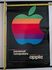 Vintage 1980 Apple Computer Poster Rainbow Logo Msr  M30 0580 50k Original
